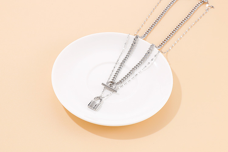 you fine jewelry Luxury Recycled Titanium Steel 18K Gold Plated Geometric Necklace – versace fine jewelry Bespoke High-End Fashion Statement no.3 fine jewelry photos