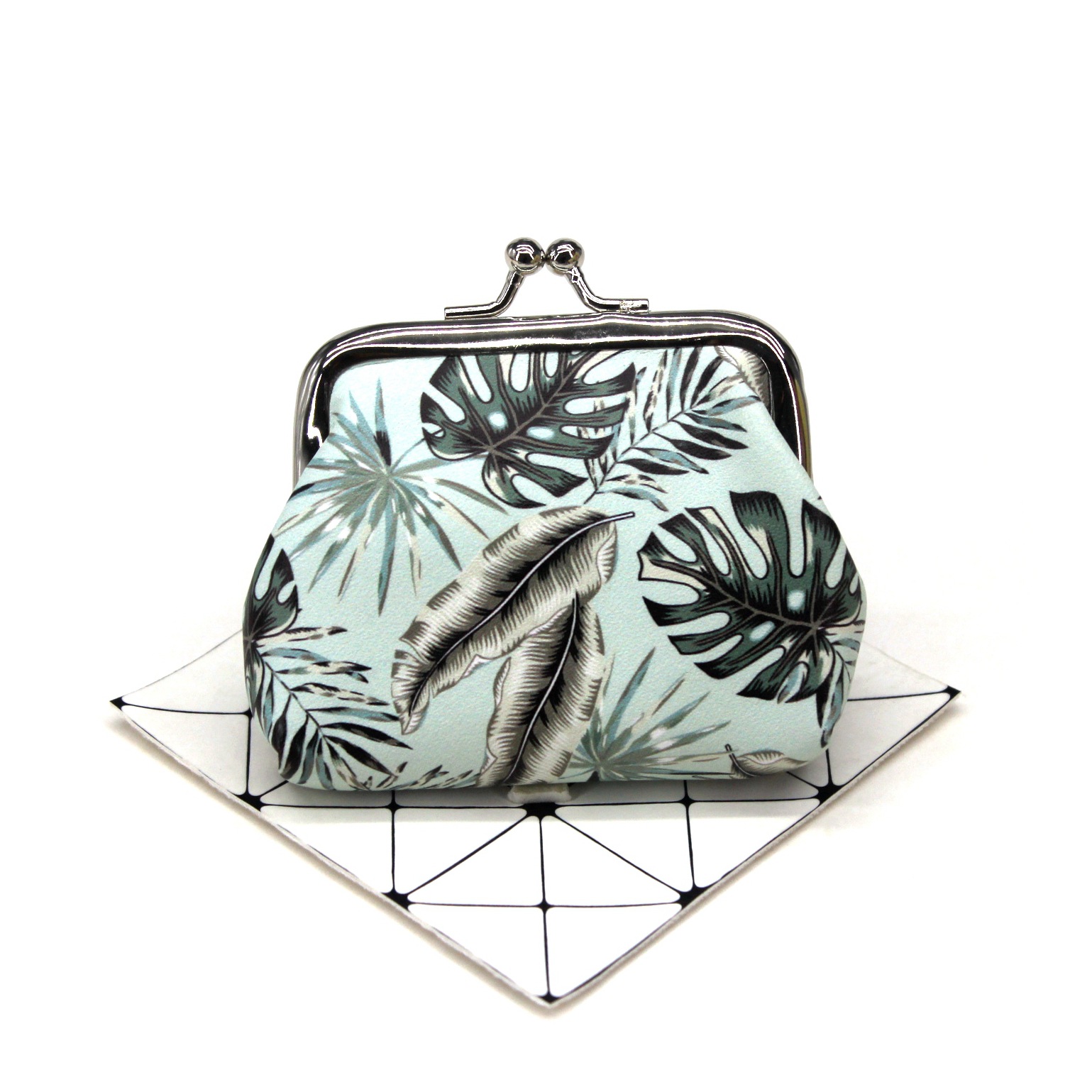 bags 35l Wholesale steve madden bags Matte PU Leather Leaf Coin Purses – Fast, Safe, Stylish Buckle Design for Women bag 8x14x18