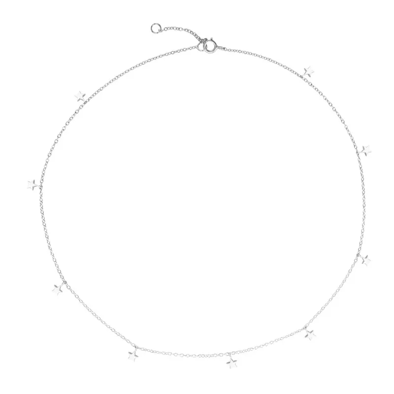 bailey's fine jewelry "Minimalist S925 Silver Star Clavicle Chain – fine jewelry for everyday wear Affordable Luxury for Daily Glistening Style" fine jewelry key west