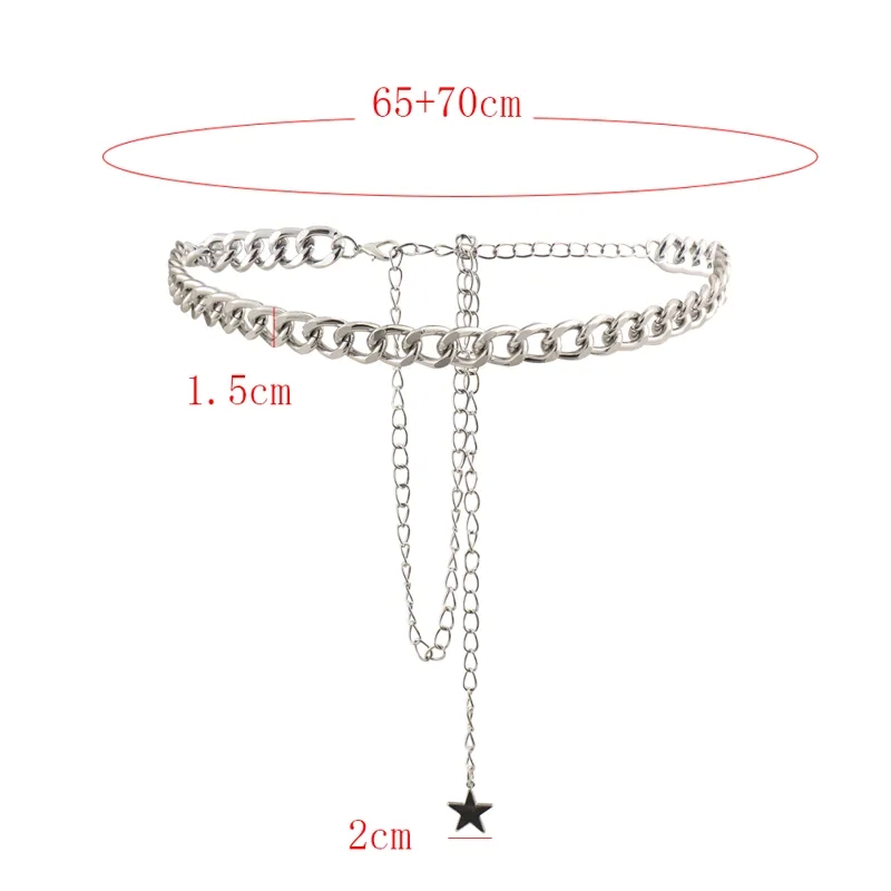 fashion jewelry uk online shopping "Timeless Vintage-Inspired Minimalist Women's Waist Chain with Glistening Star Alloy Tassel – Wholesale Casual wholesale fashion jewelry suppliers Elegance" how to clean fashion jewelry