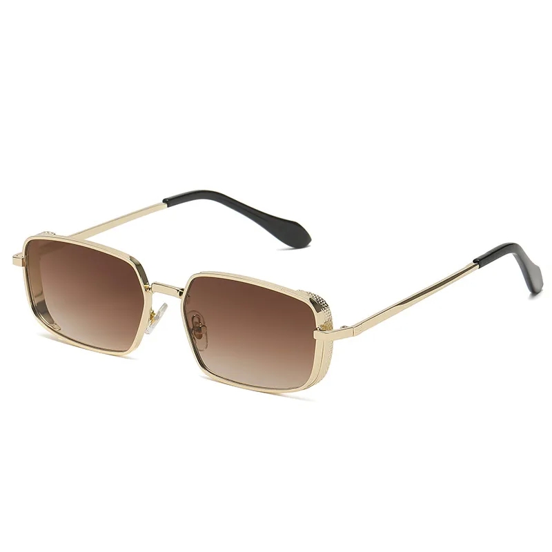 masculine "Retro Square party wear Metal Frame Multicolor Sunglasses – Glamorous Edgy & Casual Style (Limited Stock)" safe