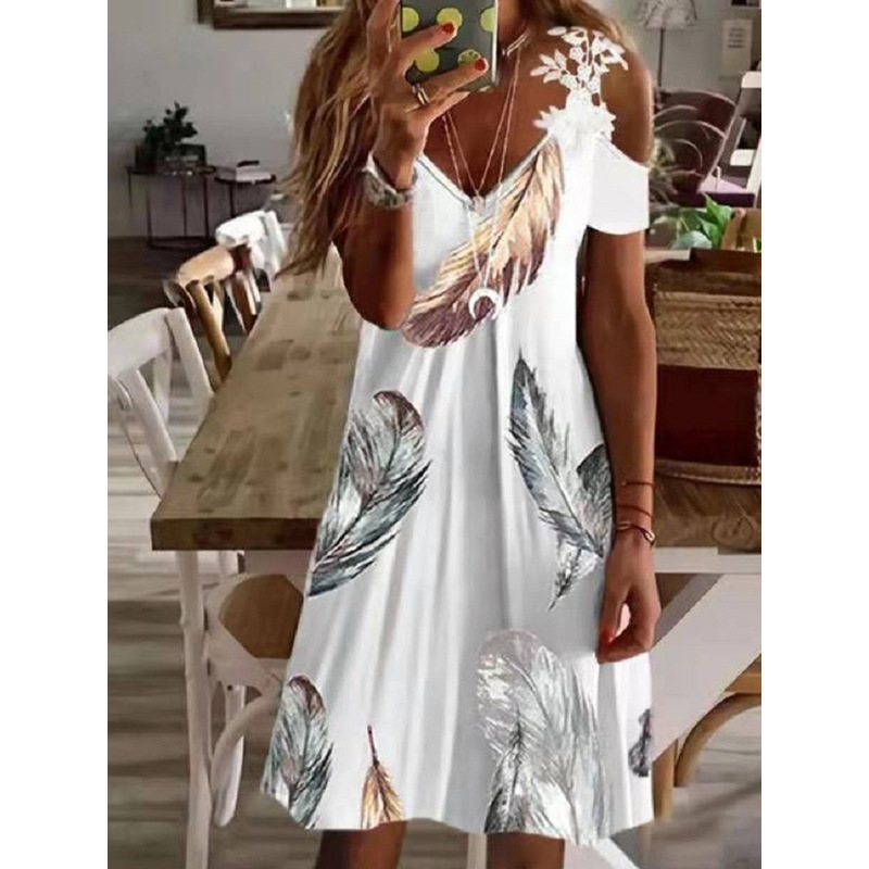 women's clothing stores nearby Wholesale Vintage V-Neck Floral Print Dress - Timeless, Eye-Catching, shop women's clothing near me Premium Holiday Fashion women's clothing zulily
