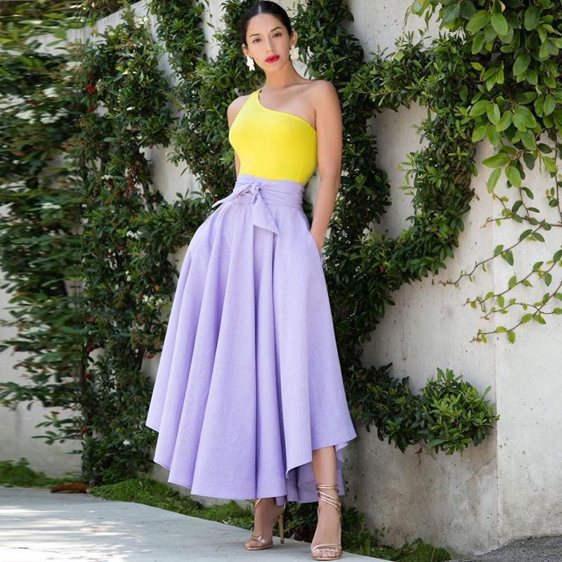donate women's clothing Wholesale Sparkling High-End Shiny Vintage Polyester Maxi women's clothing near me Long Dress Skirts for Summer Casual Elegance women's clothing wholesale